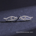 925 Sterling Silver Angel Wings Earrings fashion